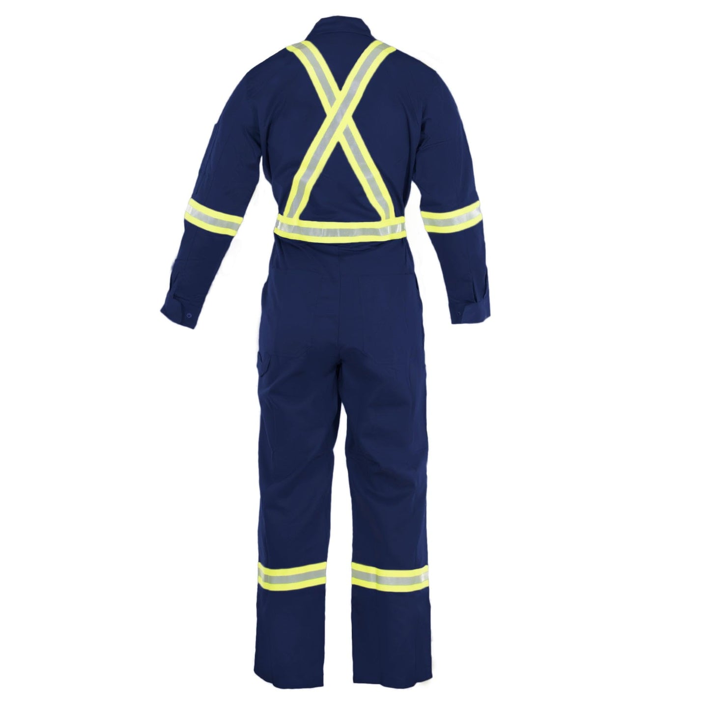 Flame Resistant Hi Vis Coverall with Leg Zipper