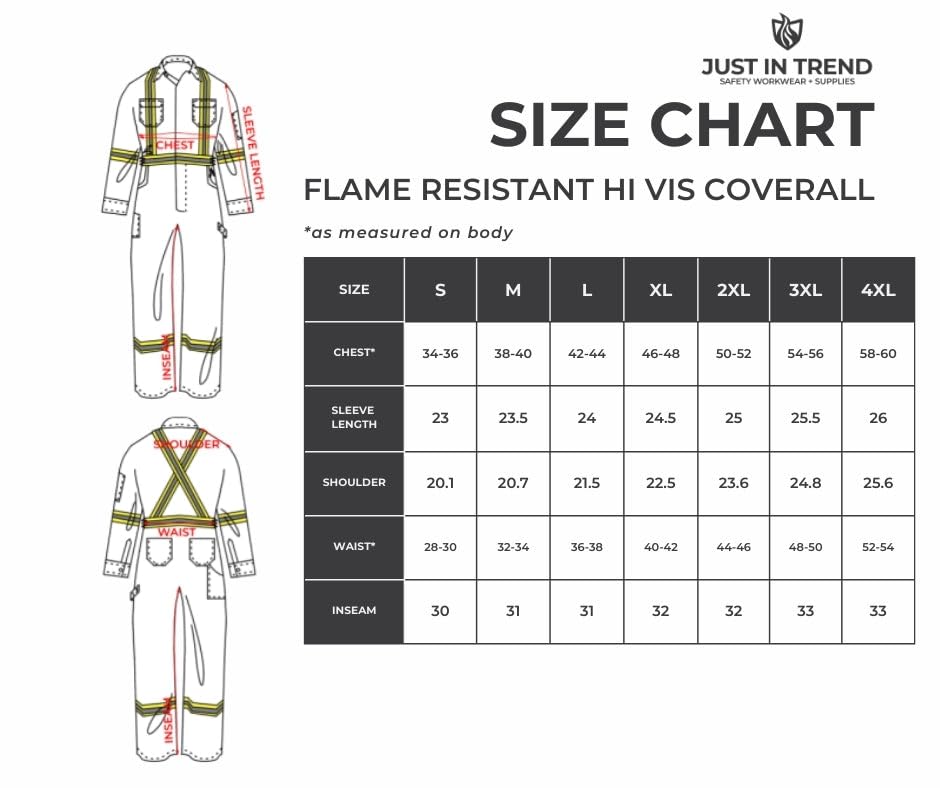 Flame Resistant Hi Vis Coverall with Leg Zipper