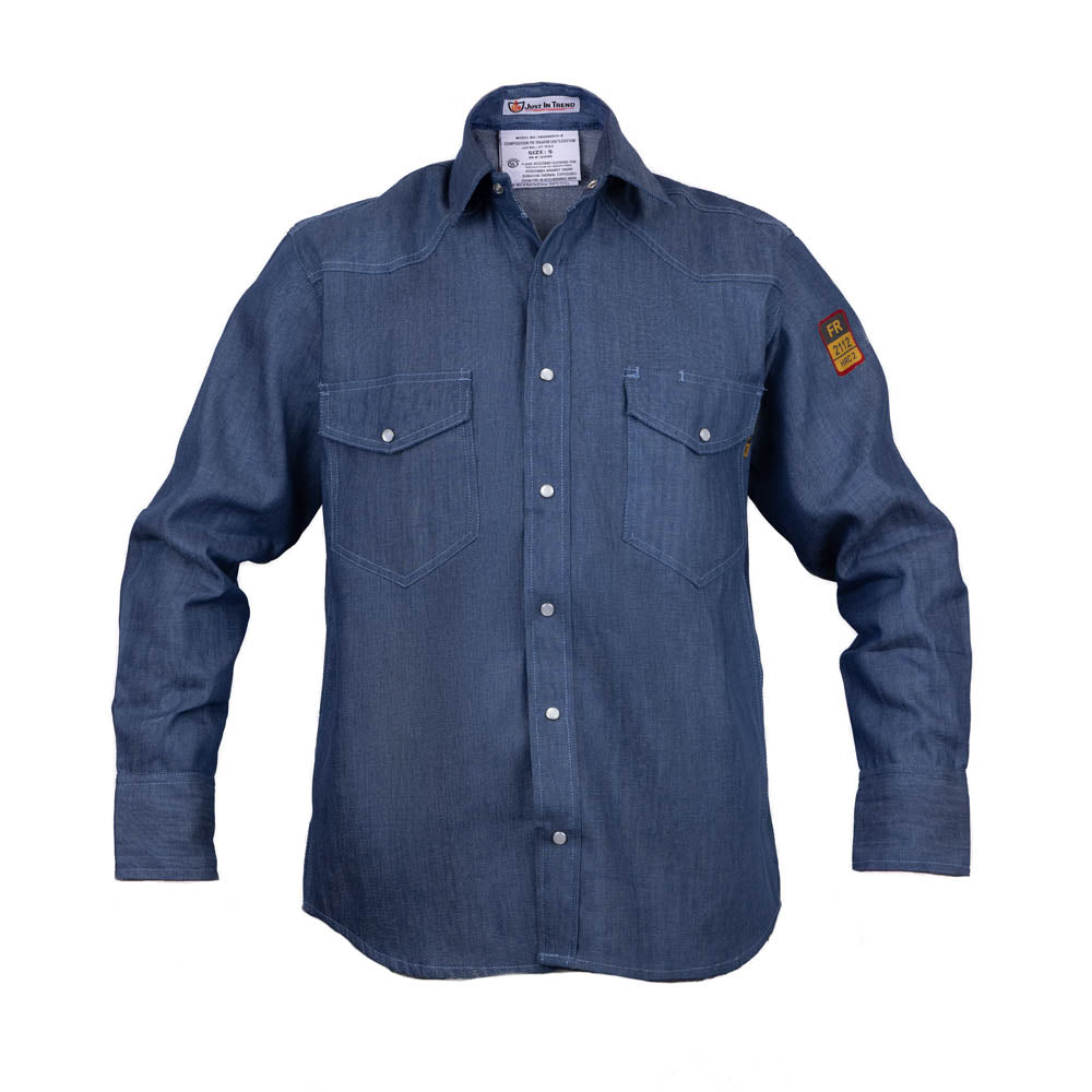 Flame Resistant Denim Shirt Just In Trend Flame Resistant Denim Shirt Just In Trend