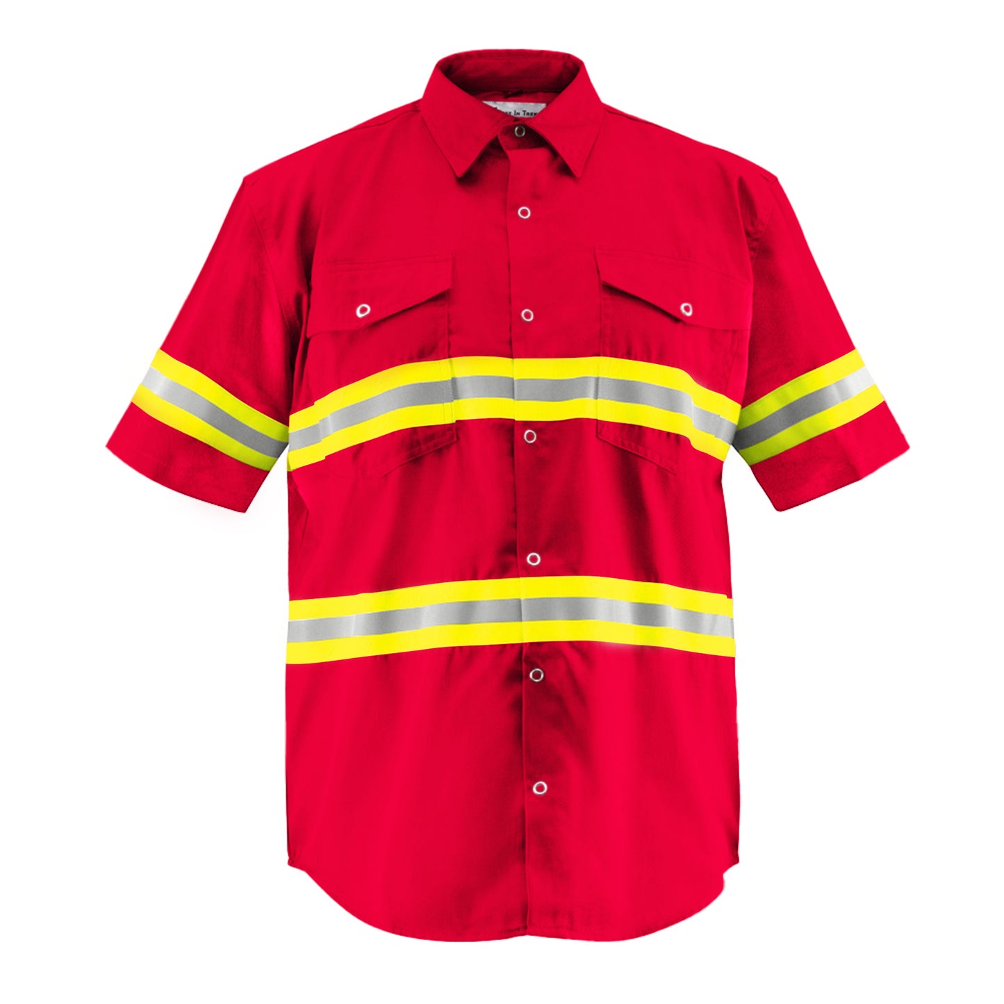 Premium High Visibility Hi Vis Reflective Safety Work Shirts - Half Sleeve