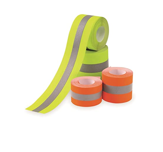 Iron on High Visibility Reflective Heat Transfer Film Tape (4 inch x 25 yds), Size: 4 x 25 yds, Silver