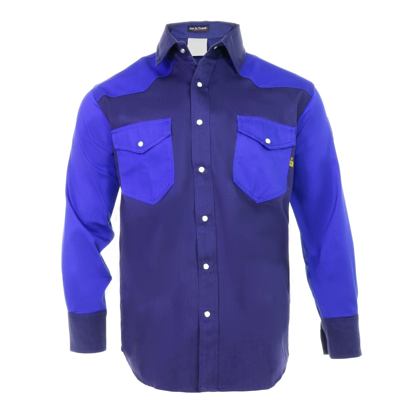 Flame Resistant FR Shirt - 88/12 - Western Style - Two Tone 7 oz