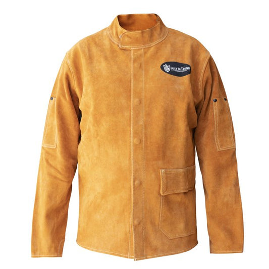 Flame Resistant Heavy Duty Cowhide Leather Welding Jacket