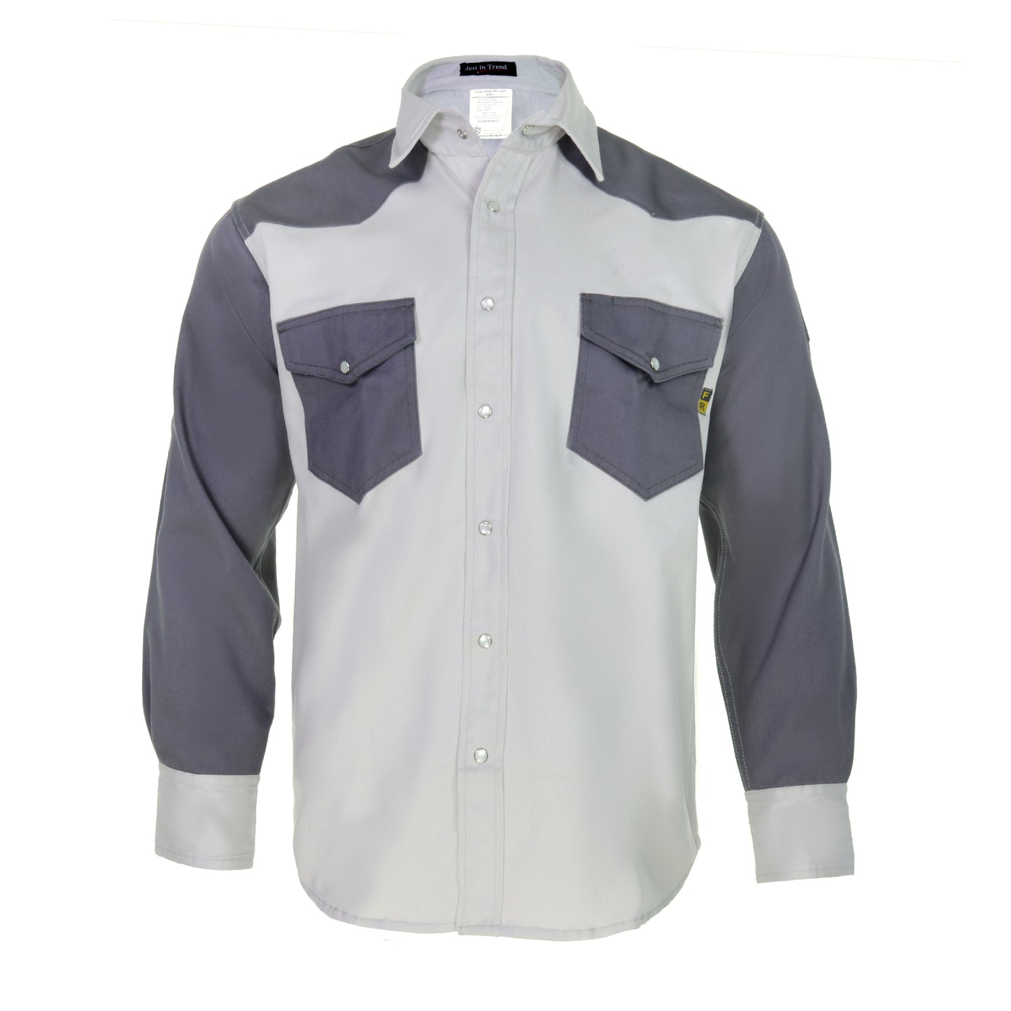 Flame Resistant FR Shirt - 88/12 - Western Style - Two Tone 7 oz