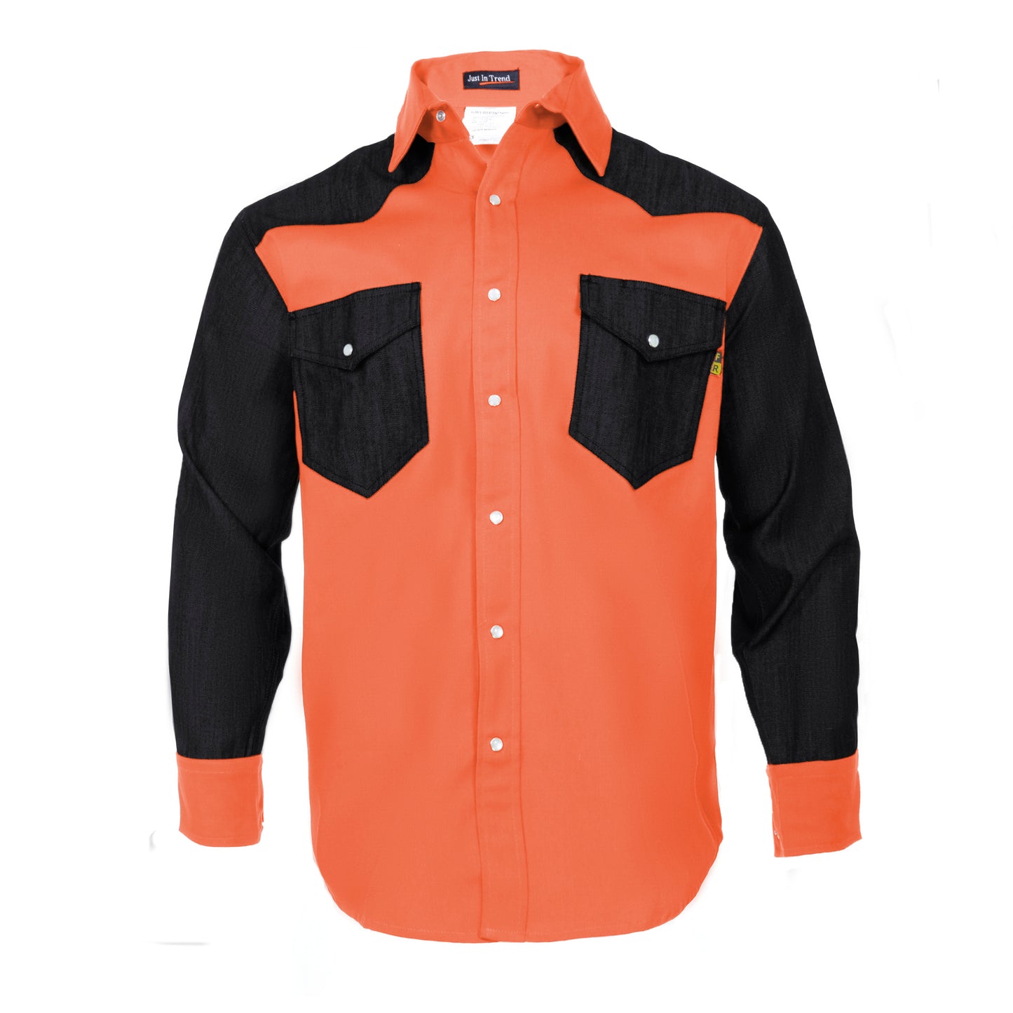 Flame Resistant FR Shirt - 88/12 - Western Style - Two Tone 7 oz