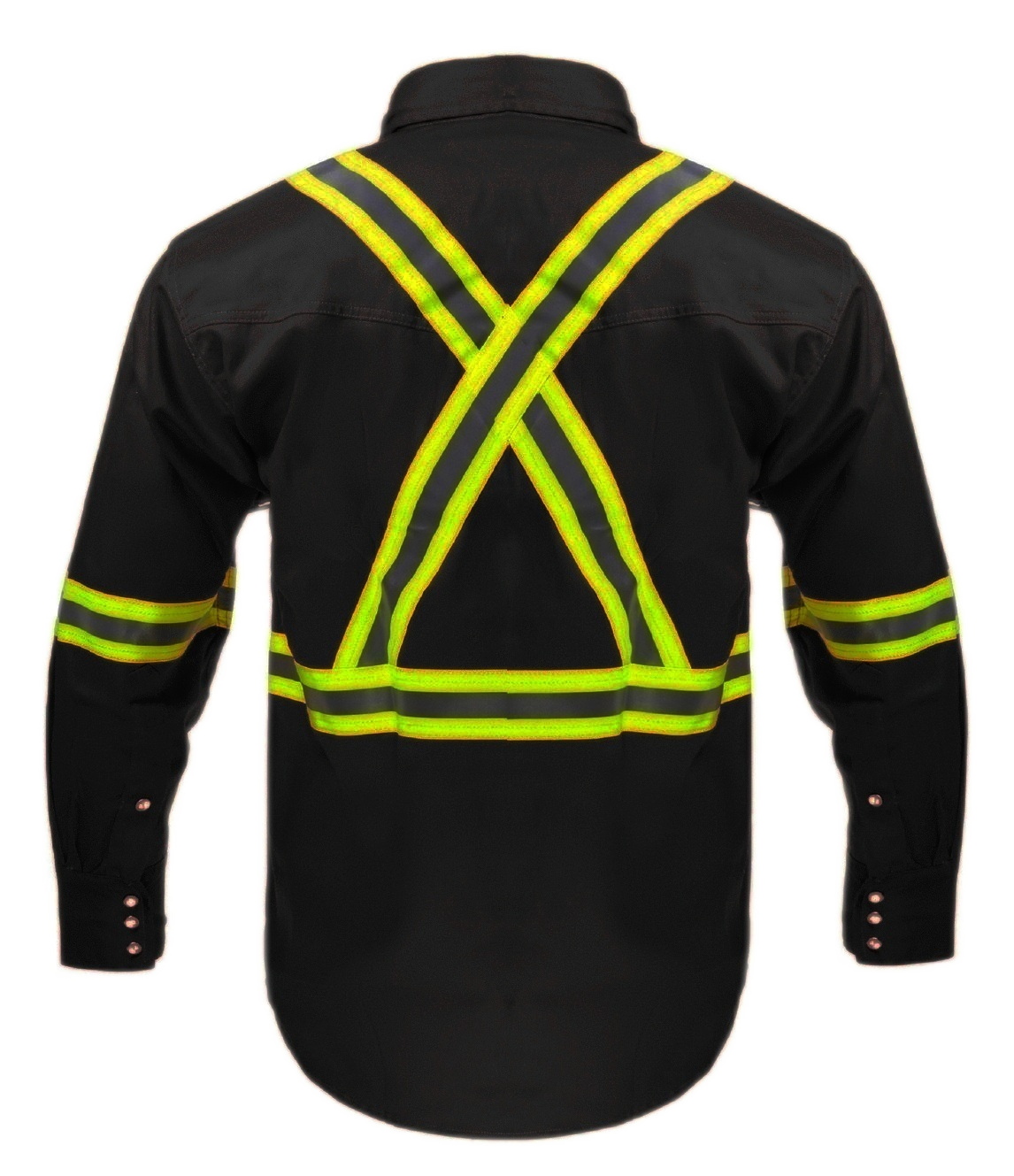 Flame Resistant High Visibility Shirt - 100% C - 7 oz