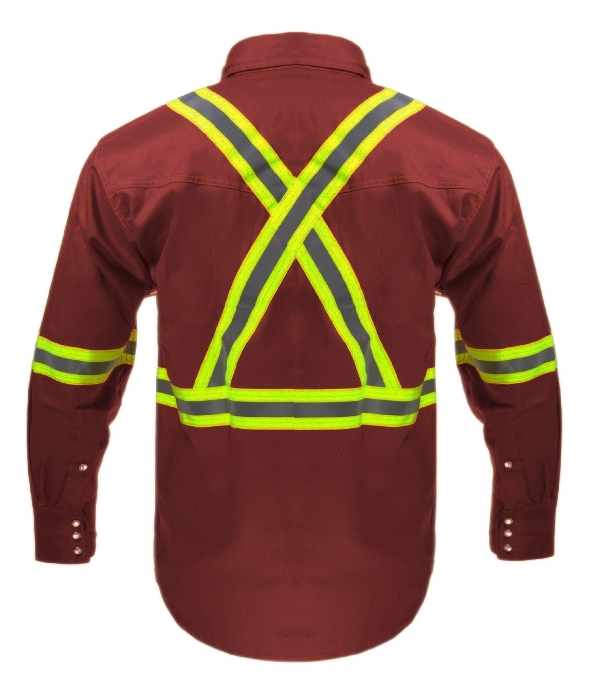 Flame Resistant High Visibility Shirt - 100% C - 7 oz