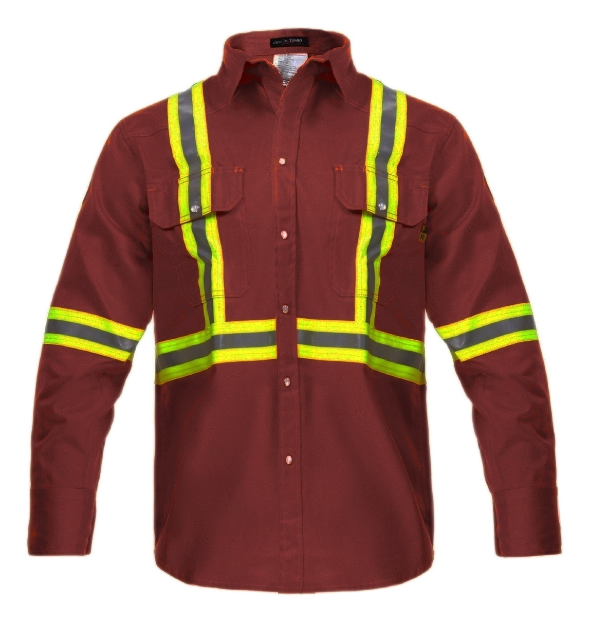 Flame Resistant High Visibility Shirt - 100% C - 7 oz