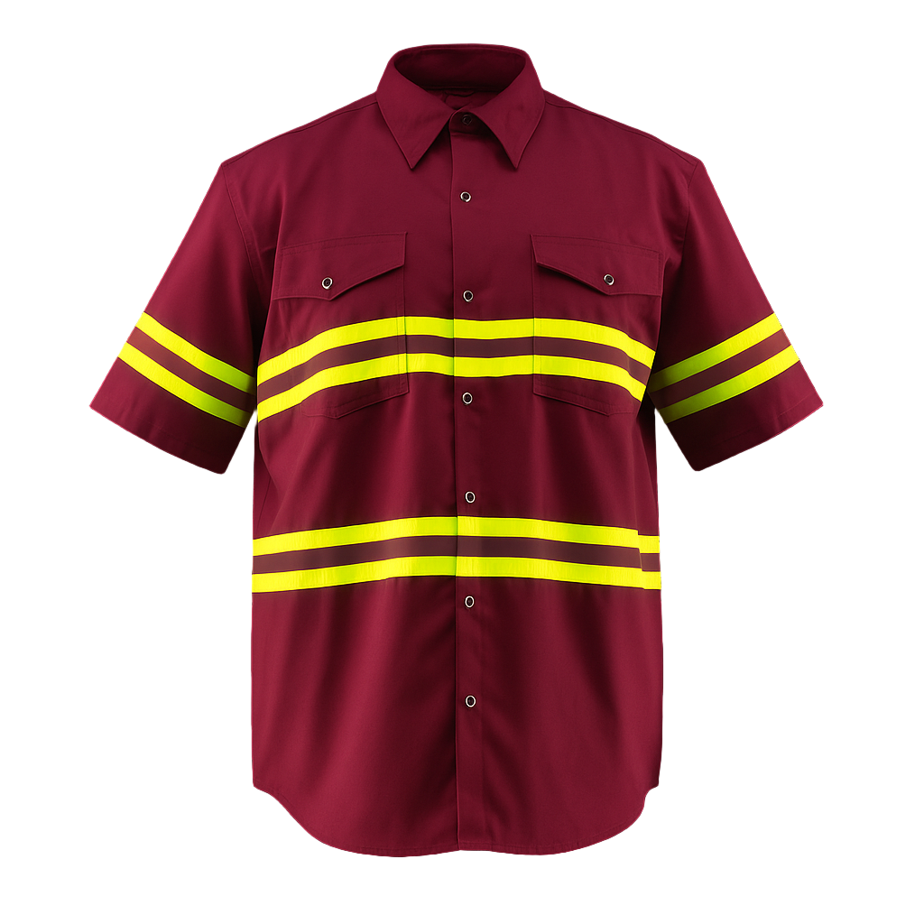 Premium High Visibility Hi Vis Reflective Safety Work Shirts - Half Sleeve