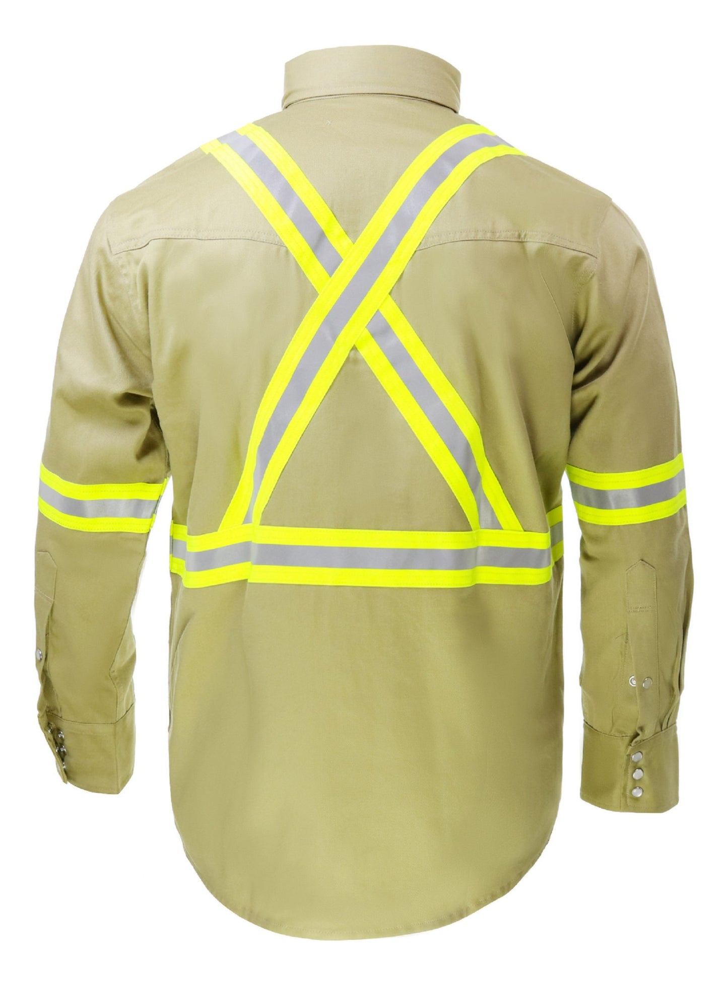 Flame Resistant High Visibility Shirt - 100% C - 7 oz