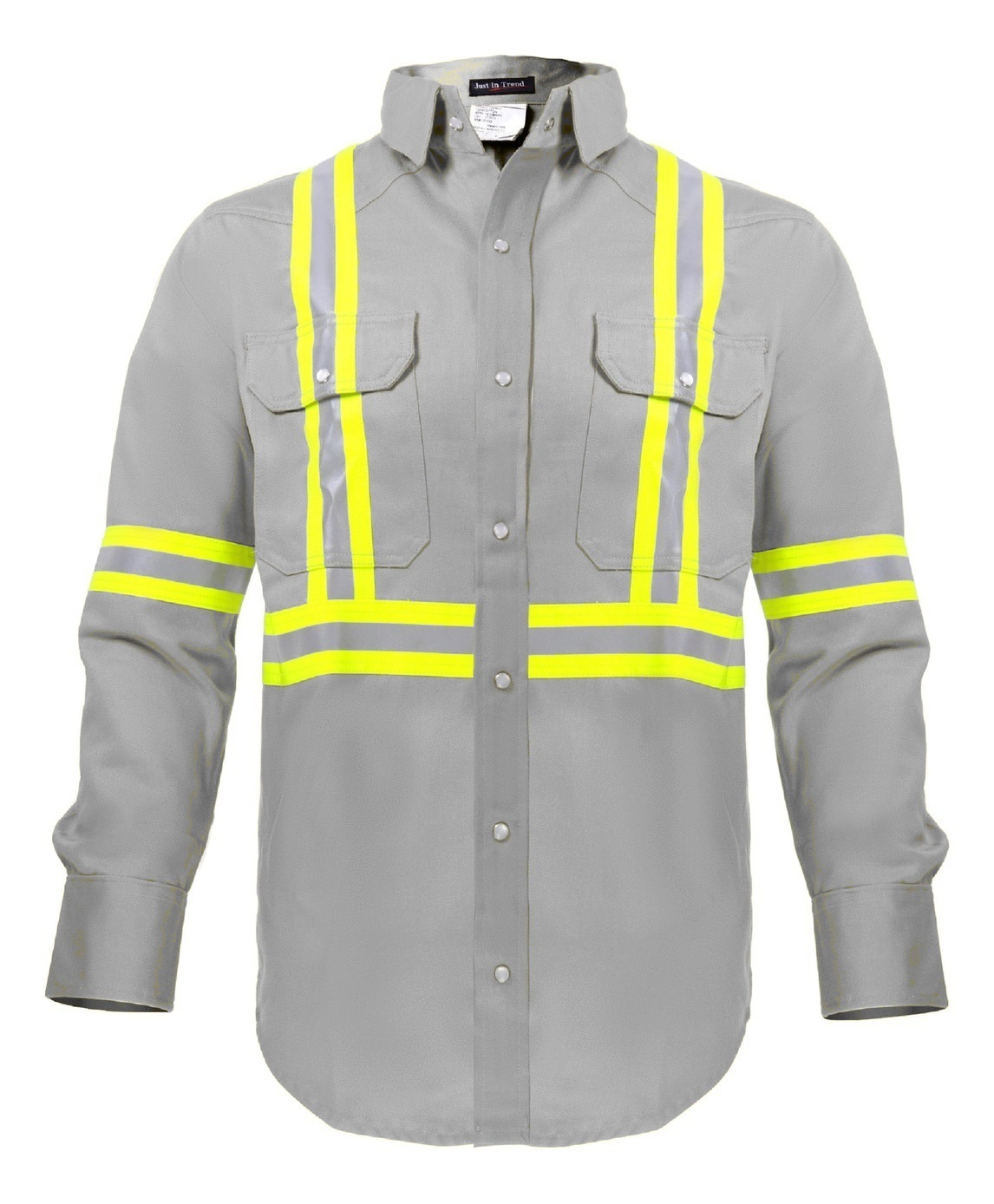 Flame Resistant High Visibility Shirt - 100% C - 7 oz