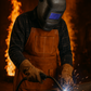 Flame/Heat Resistant Heavy Duty Genuine Cowhide Leather Welding Work Apron/Bib