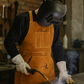 Flame/Heat Resistant Heavy Duty Genuine Cowhide Leather Welding Work Apron/Bib