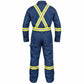 Flame Resistant Hi Vis Coverall with Leg Zipper