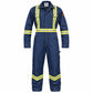 Flame Resistant Hi Vis Coverall with Leg Zipper