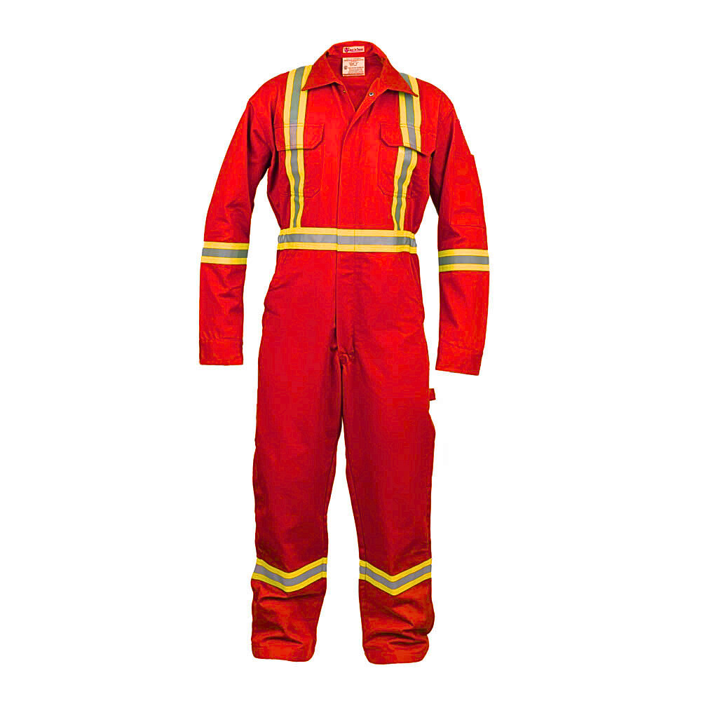 Safety Hi Vis Coverall with Leg Zipper – 100% Cotton, 7 oz