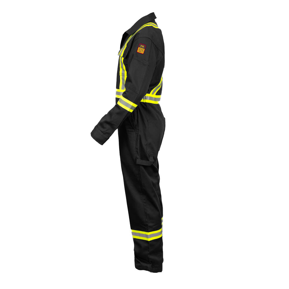 Flame Resistant High Visibility Hi Vis Coverall - 88% C /12% N