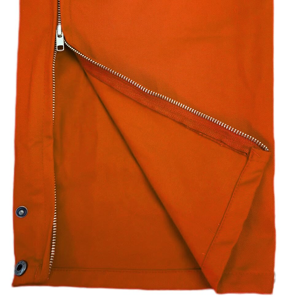 Flame Resistant Hi Vis Coverall with Leg Zipper