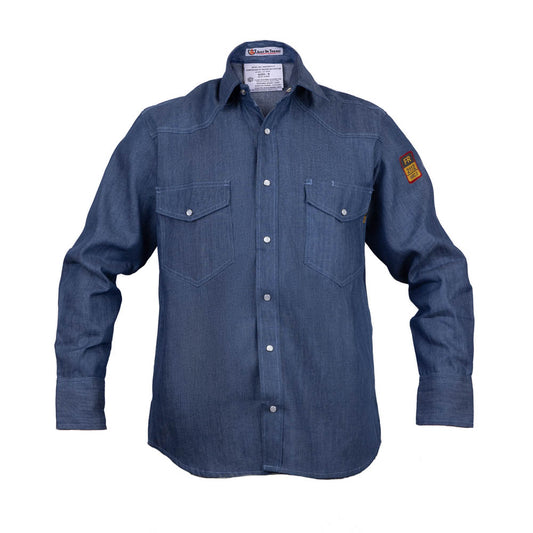 Flame Resistant FR Denim Shirt - 100% C