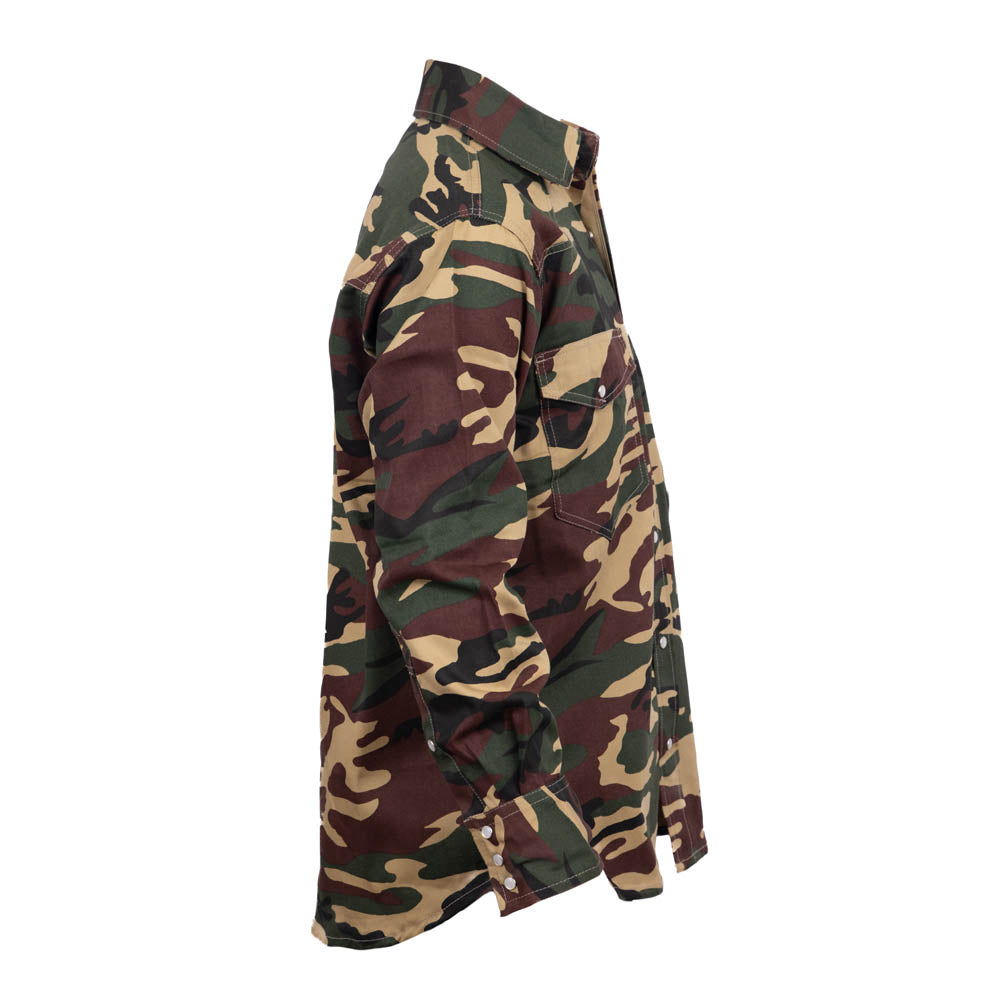 Flame Resistant FR Camouflage Shirt - 100% C - 7 oz