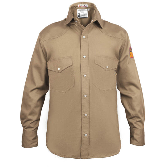 Flame Resistant Welding Shirt - 100% C - 9 oz