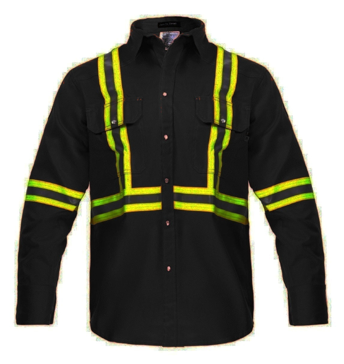 Flame Resistant High Visibility Shirt - 100% C - 7 oz