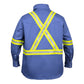 Flame Resistant High Visibility Shirt - 100% C - 7 oz