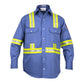 Flame Resistant High Visibility Shirt - 100% C - 7 oz