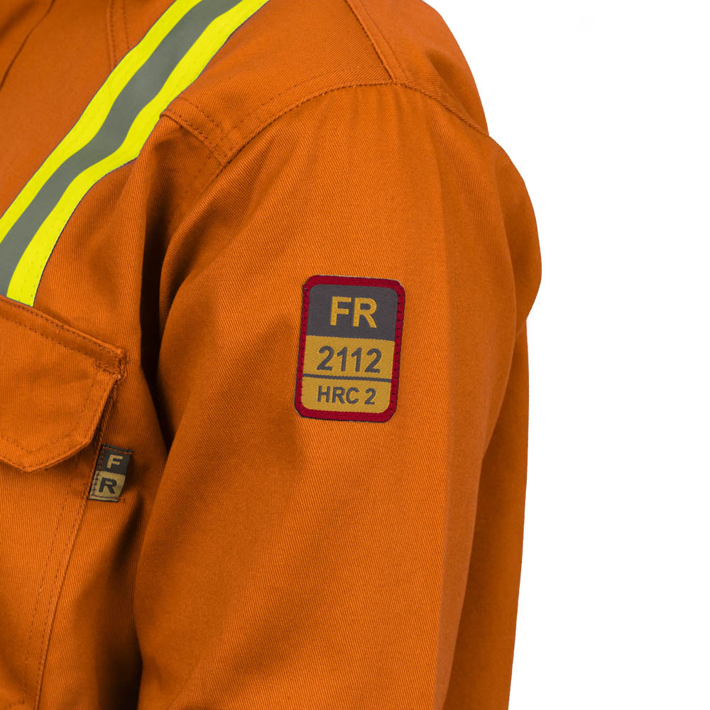 Flame Resistant High Visibility Shirt - 100% C - 7 oz