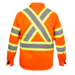 Premium Class 3 High Visibility Hi Vis Safety Shirt - Long Sleeve - 65% C35% N - 6 oz