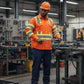 Premium Class 3 High Visibility Hi Vis Safety Shirt - Long Sleeve - 65% C35% N - 6 oz