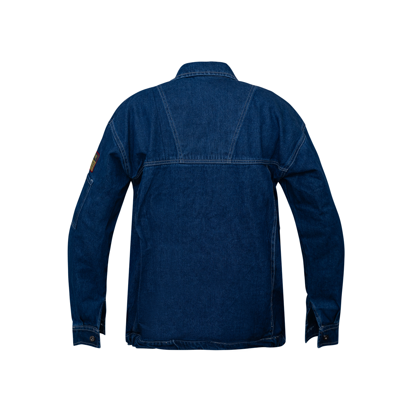 Flame Resistant FR Designer Denim Jeans Bomber Jacket - 100% Cotton Denim Jeans - 11 oz - Blue Denim Jeans