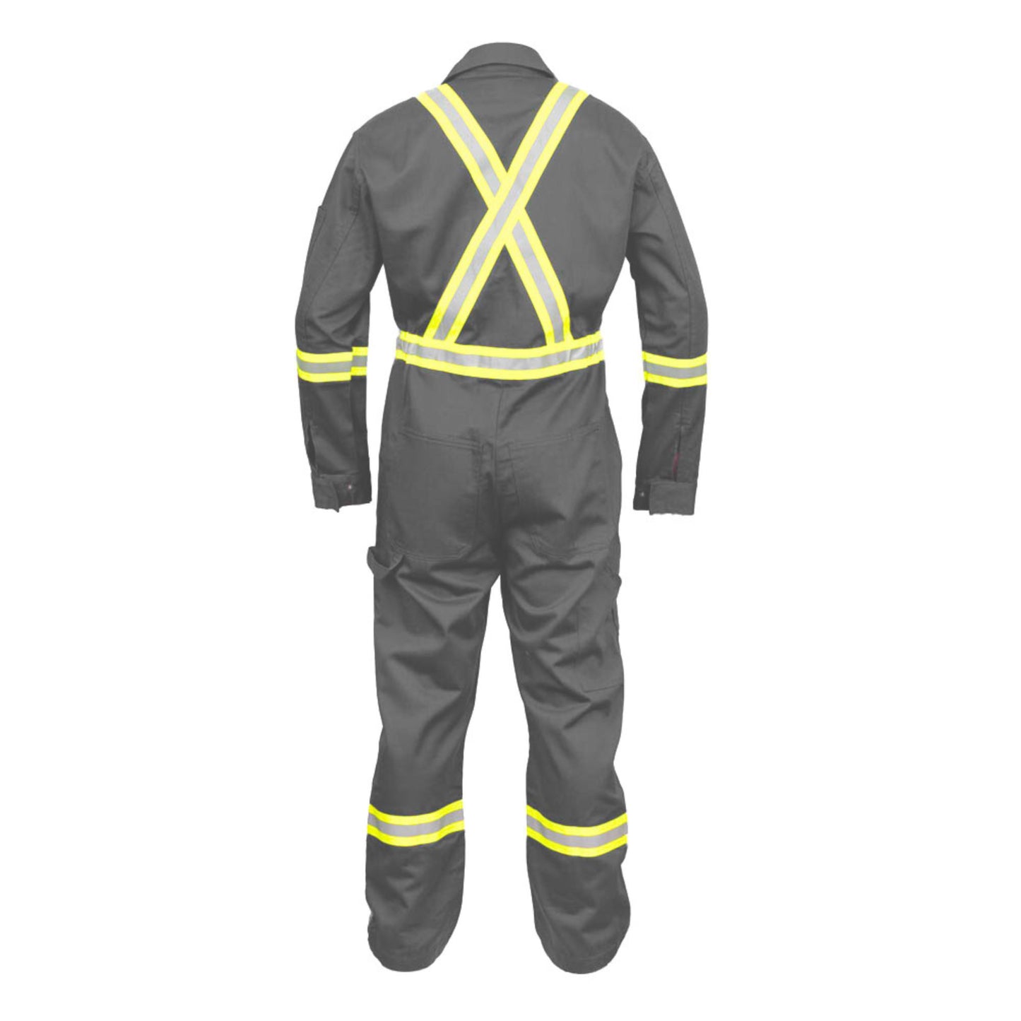 Safety Hi Vis Coverall with Leg Zipper – 100% Cotton, 7 oz