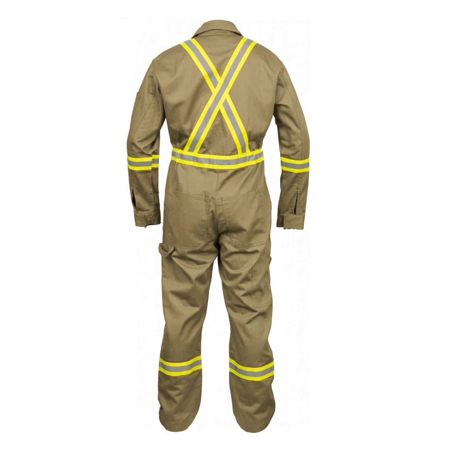 Safety Hi Vis Coverall with Leg Zipper – 100% Cotton, 7 oz