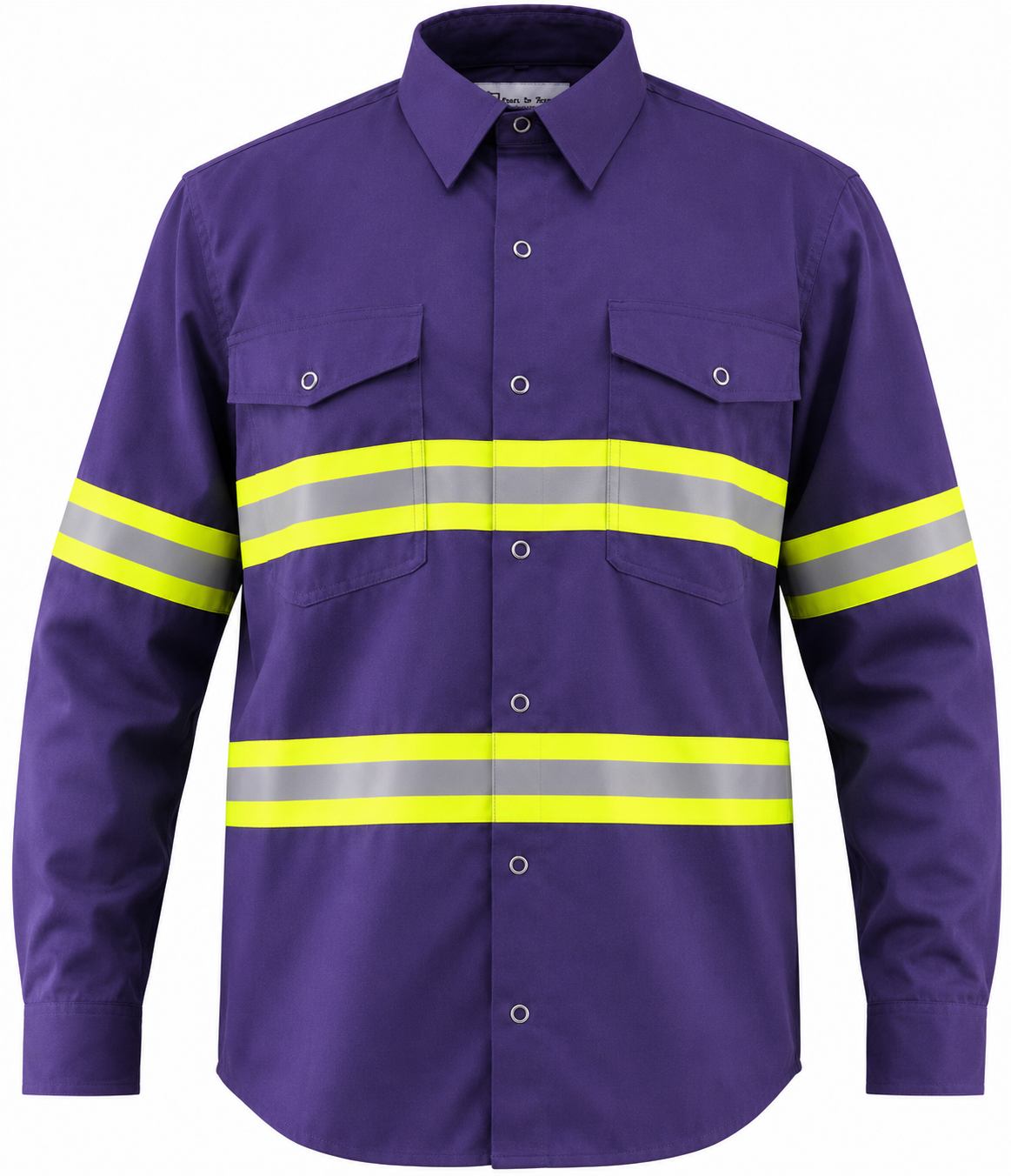 Premium High Visibility Hi Vis Reflective Safety Work Shirts - Full Sleeve