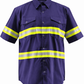 Premium High Visibility Hi Vis Reflective Safety Work Shirts - Half Sleeve