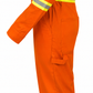 Flame Resistant Hi Vis Coverall with Leg Zipper