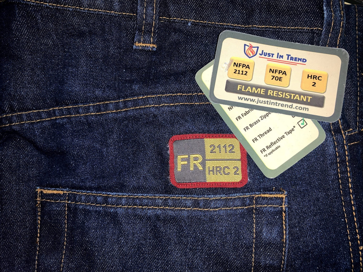 Flame Resistant FR Denim Jeans Pants - 100% Cotton - 15 oz