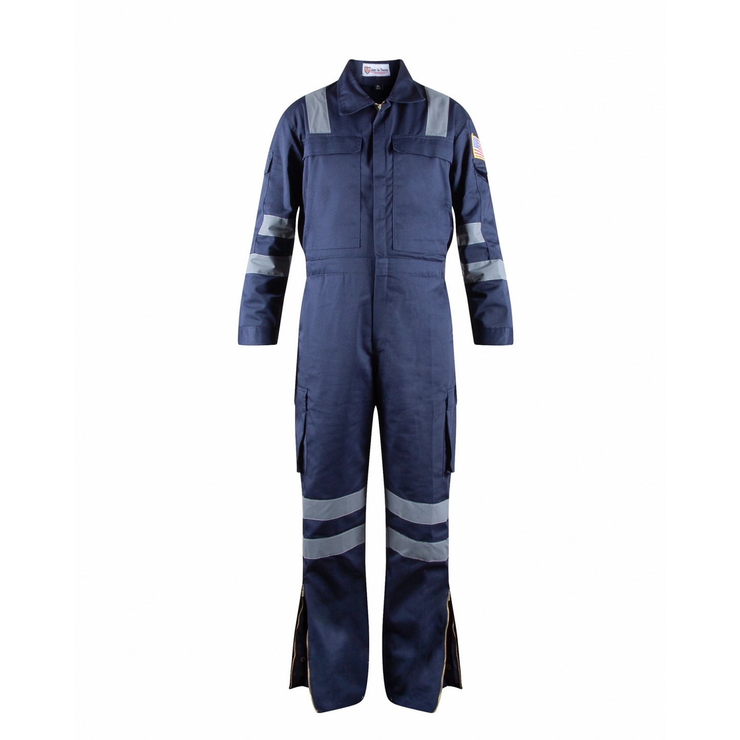 Hi Vis Coveralls with Leg Zipper