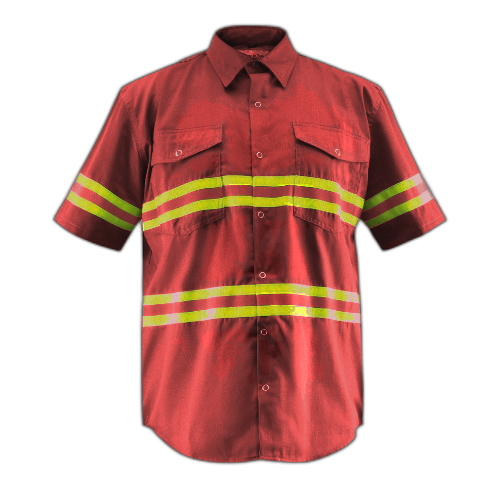 Premium High Visibility Hi Vis Reflective Safety Work Shirts - Half Sleeve