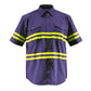 Premium High Visibility Hi Vis Reflective Safety Work Shirts - Half Sleeve