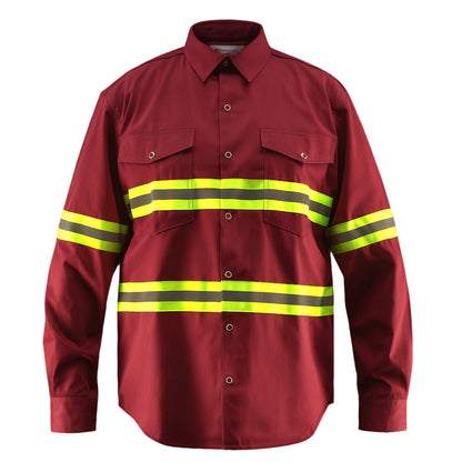 Premium High Visibility Hi Vis Reflective Safety Work Shirts - Full Sleeve