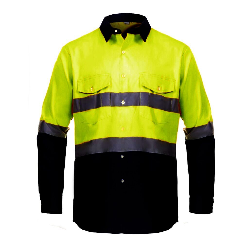 Blue reflective hot sale safety shirts