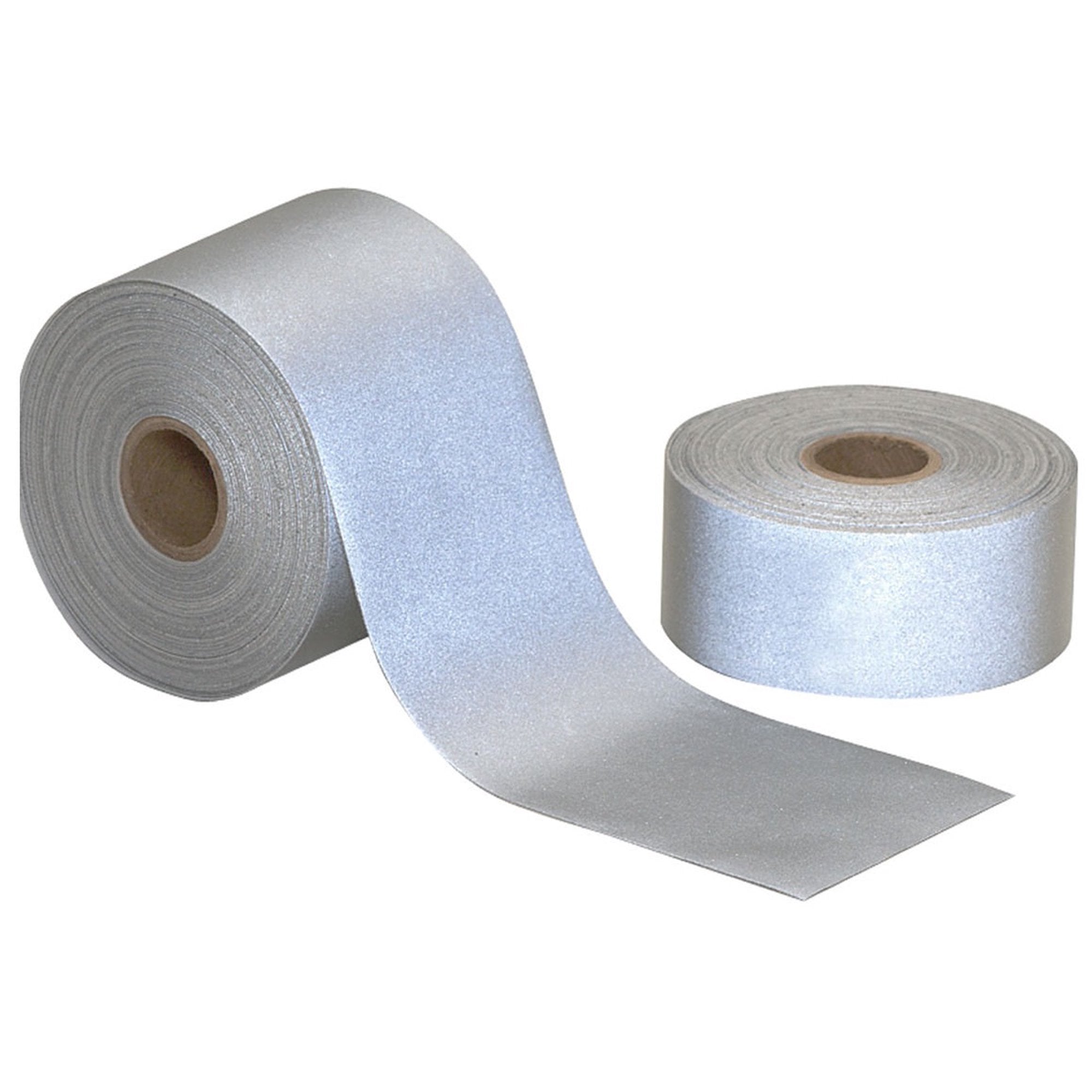 Iron on High Visibility Reflective Heat Transfer Film Tape (4 inch x 25 Yds), Size: 4 x 25 yds, Silver