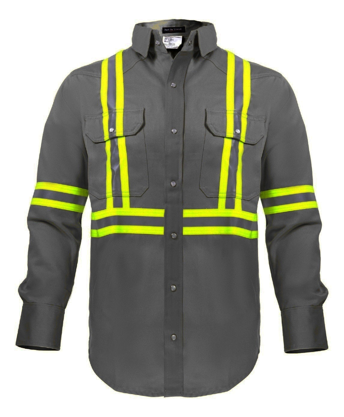 Flame Resistant High Visibility Shirt - 100% C - 7 oz